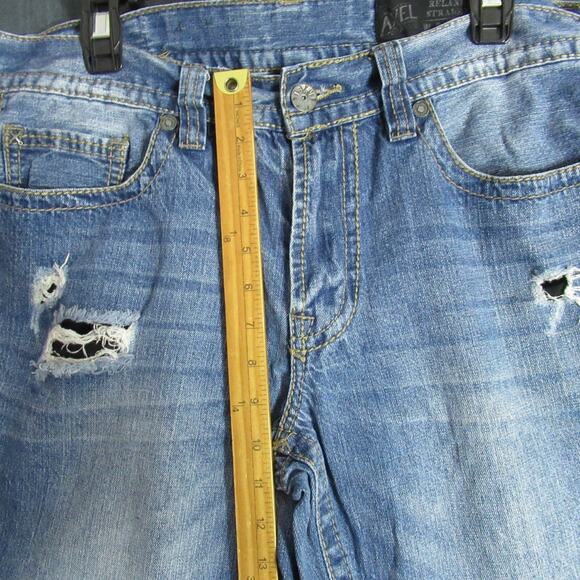 Axel Jeans Mens Size 34x32 Blue Relaxed Straight Denim Biker Cowboy Western - Picture 9 of 16